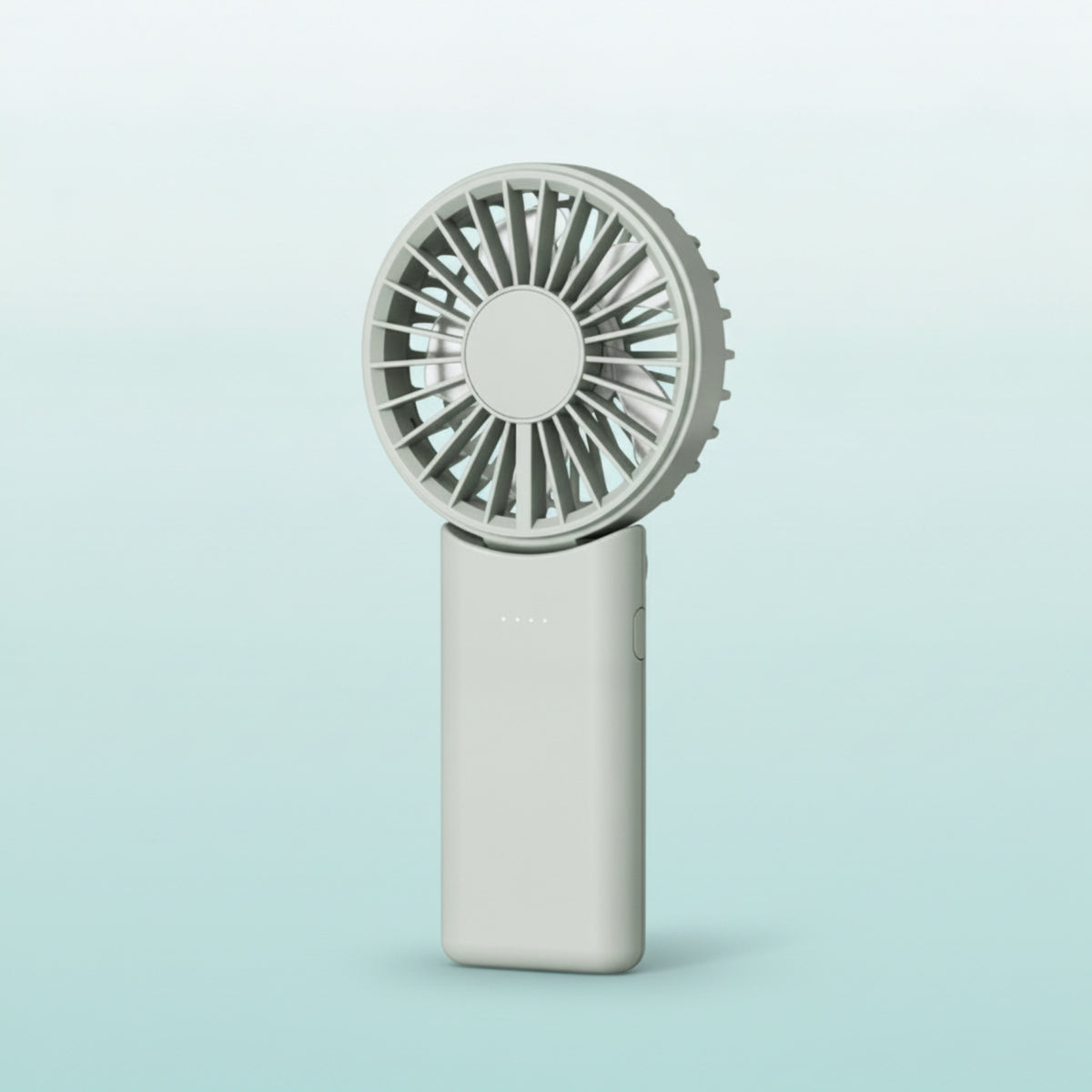 Foldable Handheld Fan Portable Battery-Powered Handheld Fan Adjustable Speed Light Display Display for Travelers, Travel