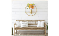 Modern Wall Vase with Flowers Minimalist Metal Vase Flowers Wall Art Boho Outdoor for Bedroom