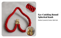 Metal Clip Hardware Queue Barrier Rope Gold-Tone Rope Connector