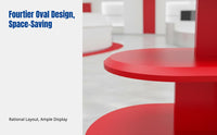Bank Display Stand, Multitier Island Promotion Table, Gift Display Rack, Easy Assembly, Mall, Shop