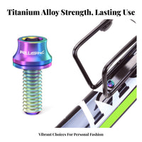 2 Pieces Lightweight Water Bottle Holder Mount Bolts Water Bottle Holder Mount Screws Rustproof for Mountain Bikers, Cycling Enthusiasts