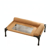 Elevated Pet Cot Sturdy Frame Cooling Dog Bed Easy Assembly for Indoor