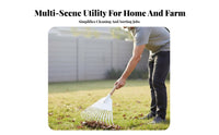Heavy Duty Rake Versatile Heavy Duty Yard Rake Reinforced Tines Gardening Tool for Gardeners, Farmers, Farm