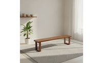Solid Wood Dining Bench Minimalist Dining Room Bench Rustic Furniture Farmhouse for Entryway