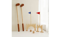 Wooden Golf Set Indoor Kids Golf Set Outdoor for Playroom, Preschool, Nursery