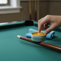 Billiard Cue Stick Maintenance Wax and Oil Set for Cleaning and Protection