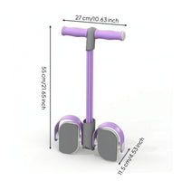 Soft Foam Pedal Puller with Resistance Tubes Multifunction Pedal Resistance Instructor Compact Exercise Machine Portable for Beginners