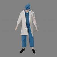 30CM Blythe Doll Doctor Nurse Role Play Costume Protective Suit