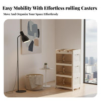 Foldable Design Foldable Double-Door Cabinet Multifunctional Household Storage Large Capacity Shelf Organizer Easy Assembly for Home Organizers, Families, Homeowners, Playroom, Living Room, Bedroom, Bathroom