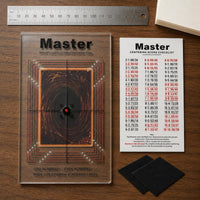 Card Centering Measurement Tool Red Dashed Guides Trading Card Centering Board