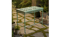 Wrought Iron Plant Stand Floor Standing Metal Plant Stand Space-Saving Garden Furniture for Balcony, Courtyard
