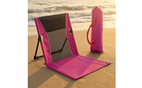 Mesh Backrest Reclining Fold-Flat Chair Aluminum Alloy Frame Portable Camping Chair Oxford Cloth Camp Seat