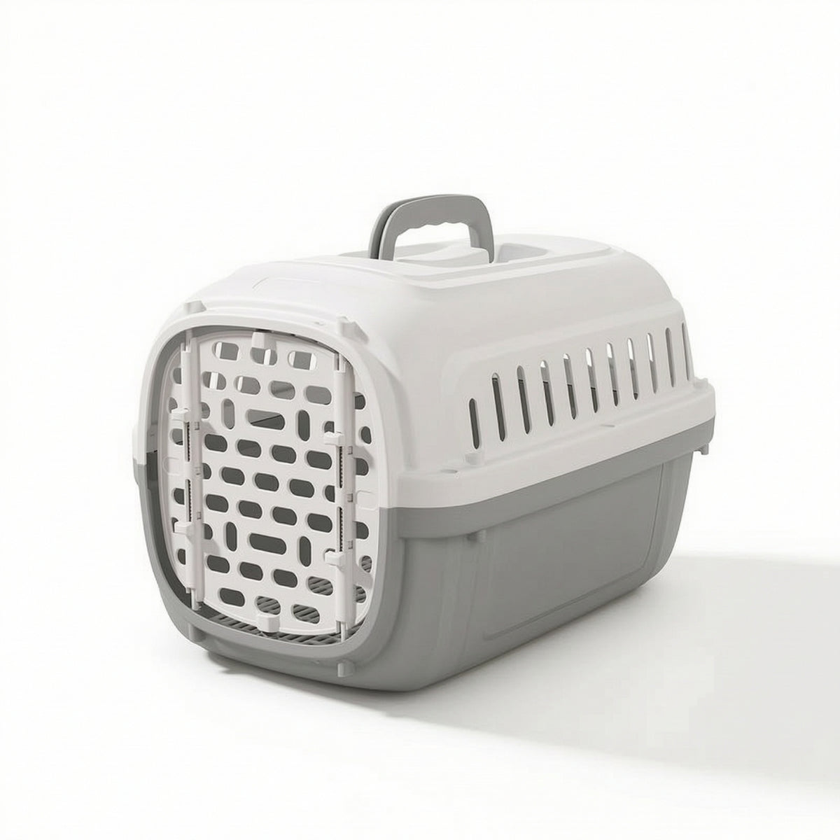 Pet Carrier with Barrier Secure Hard-Sided Cat Carrier Easy to Hygienic Pet Enclosure Crate with Handle cats, Car Travel
