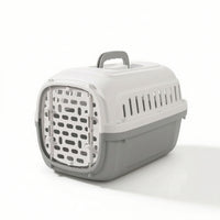 Pet Carrier with Barrier Secure Hard-Sided Cat Carrier Easy to Hygienic Pet Enclosure Crate with Handle cats, Car Travel