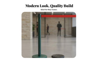 Retractable Belt Stanchion Heavy Duty Base Stainless Steel Stanchion Rust-Resistant Queue Line Barrier Post for Security Airports, Stations, Hotels