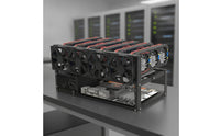 6 Display Adapter Cryptocurrency Rig Frame Steel Cryptocurrency Frame with 6 Display Adapter Slots for Miners