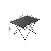 Foldable Roll Top Camping Table Non-Slip Feet Roll up Camp Table