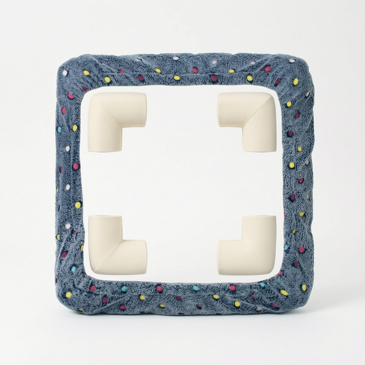 Safeguarding Embroidery Frame Cover with Corner Protectors Soft Embroidery Hoop Cover with Corner Protectors Padded Grime Guard Square for Crafters, Cross Stitch