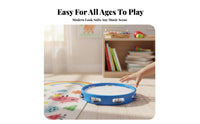 Handheld Tunable Tambourine Child-Safe Percussion Instrument Develops Movement Skills Hand Drum Sturdy Frame for Preschoolers, Beginners, Early Education, Band Performance, Classroom, Group Play
