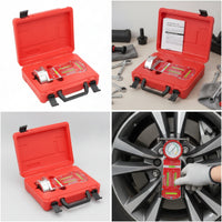Tilt Caster Steering Axis Gauge Adjustable Wheel Alignment Gauge Professional Wheel Alignment Tool with Storage Case for Mechanics