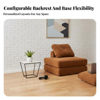 Lazy Aesthetic Tofu Block Sofa Multi-Functional Tofu Block Sectional Lounger Easy Assembly Modular Couch Deep Seat for Apartment Dwellers, Young Adults, Bedroom, Small Areas, Dormitory, Lounge Area