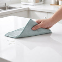 Fish Scale Microfibre Cloth, 30x40cm Microfibre Cleaning Cloths, Reusable Glass and Car Window Polishing