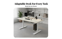 Electric Standing Desk Ergonomic Height Adjustable Desk Sturdy Steel Frame Electric Work Table for Remote Workers, Students, Study Room