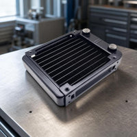 Black-Cooling Heat Exchanger Aluminum Liquid-Cooling Heat Exchanger Compact Heat Exchanger High-Performance for DIY Builders