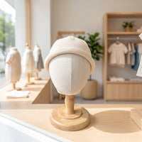 Mannequin Head with Stand Child-Sized Mannequin Head Stand clothCovered for Retailers