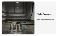 1/4 Inch Pipe Unclogging Spray Head Stainless Steel Drain Cleaner Head Stainless Steel Sewer Jetter Head