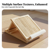 Leg Stretching Board Wood Construction Wooden Incline Board Improves Flexibility Wooden Calves Stretcher for Beginners