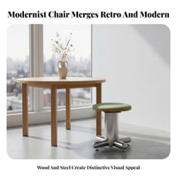 Modernist design Perforated Side Chair Retro Design Upholstered emphasis Chair Minimalist Dining Seat adaptable for Small Apartment Dwellers, Office Workers, residents, Living Room, Study, Bedroom, Kitchen