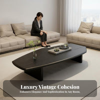 Italian aesthetic organic shape Low Table Minimalist Design Small Occasional Table Irregular Shape Household Furniture Designer Inspired for Interior Designers, Apartment Dwellers, Homeowners, Living Room, Lounge Area, Next to Sofa, Home Office
