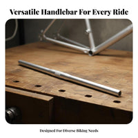 Lightweight 25.4mm Handlebar High Strength Straight Bike Handlebar Easy Installation for Fixie Riders
