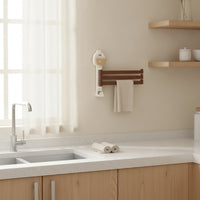 Duck Towel Rack 3-Bar Towel Rack with Suction Cup Wall-Mounted Organizer for Renters, Washroom, Laundry Room, Rv