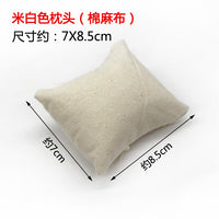 Jewelry Display Pillow for Watches, Bracelets, and Necklaces - Linen, Velvet, or Leatherette
