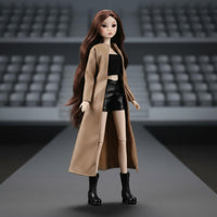 Fashionable 1/6 Doll Fashion Set Street Design Fashion Doll Clothes Set Assortment and Match 1/6 Scale Suit Stylish Accessories for Collectors, Display, Photo Shoots