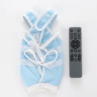 Cat Surgery Suit with Ties Back, Sleeveless Full Body Post Surgery Cat Clothes for Recovery, Anti-Licking Abdominal Area Cover
