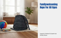Battle Rope, Fitness Training Rope, Indoor Exercise, Home Gym Equipment, Durable Polyester, For Kids & Adults