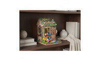 Flower Shops Dollhouse Creative Gift Small Blossom Store Scene Handmade Style DIY Miniature House for Shelf Display