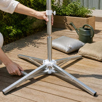 Foldable Galvanized Cross Umbrella Base for Outdoor Patio Market Fishing Umbrellas