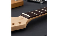 22-Fret Guitar Neck Smooth Guitar Neck with Fingerboard Fretboard Polished Maple for Luthier