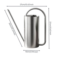 1.5L Watering Can Large Capacity Stainless Steel Watering Can Easy to Pour Garden Supply for Gardeners