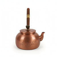 Copper Teapot Handmade Teapot with Wooden Handle Handcrafted Cookware