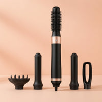 Volumizing 5-in-1 Hair Styler Detachable Hair Dryer Brush Smooth Air Curler Less Frizz for Travel