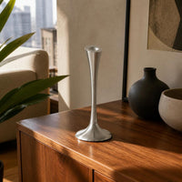 Muse Home "Silver Whisper" Indian Retro Silver-Edged Vase & Candle Holder Decor