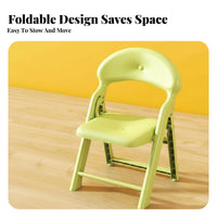 Foldable Design Folding Stool with supportrest support supportrest Portable Seating Space-Saving space-efficient Chair Lightweight for Children, Spectators, Living Room, Bathroom, Picnics, Beach