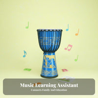 Solid Wood Body African Djembe Goatskin Drumhead Rope-Tuned Djembe Easy to Learn Hand Drum Authentic Sound for Beginners, Musicians, Music Lovers, Home Practice, Performances, Outdoor Gatherings, Parties