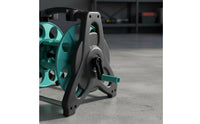 Manual Winding Hose Reel Cart with Crank Handle Portable Hose Storage Cart Heavy Duty Rust Resistant for Garden Watering