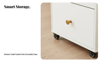 Nordic Aesthetic Convertible Lift-Top Table Multi-Functional Lift-Top Rolling Desk Multifunctional Design Storage Cabinet Space-Saving for Apartment Dwellers, Students, Telecommute Workers, Small Areas, Living Room, Home Office, Bedroom